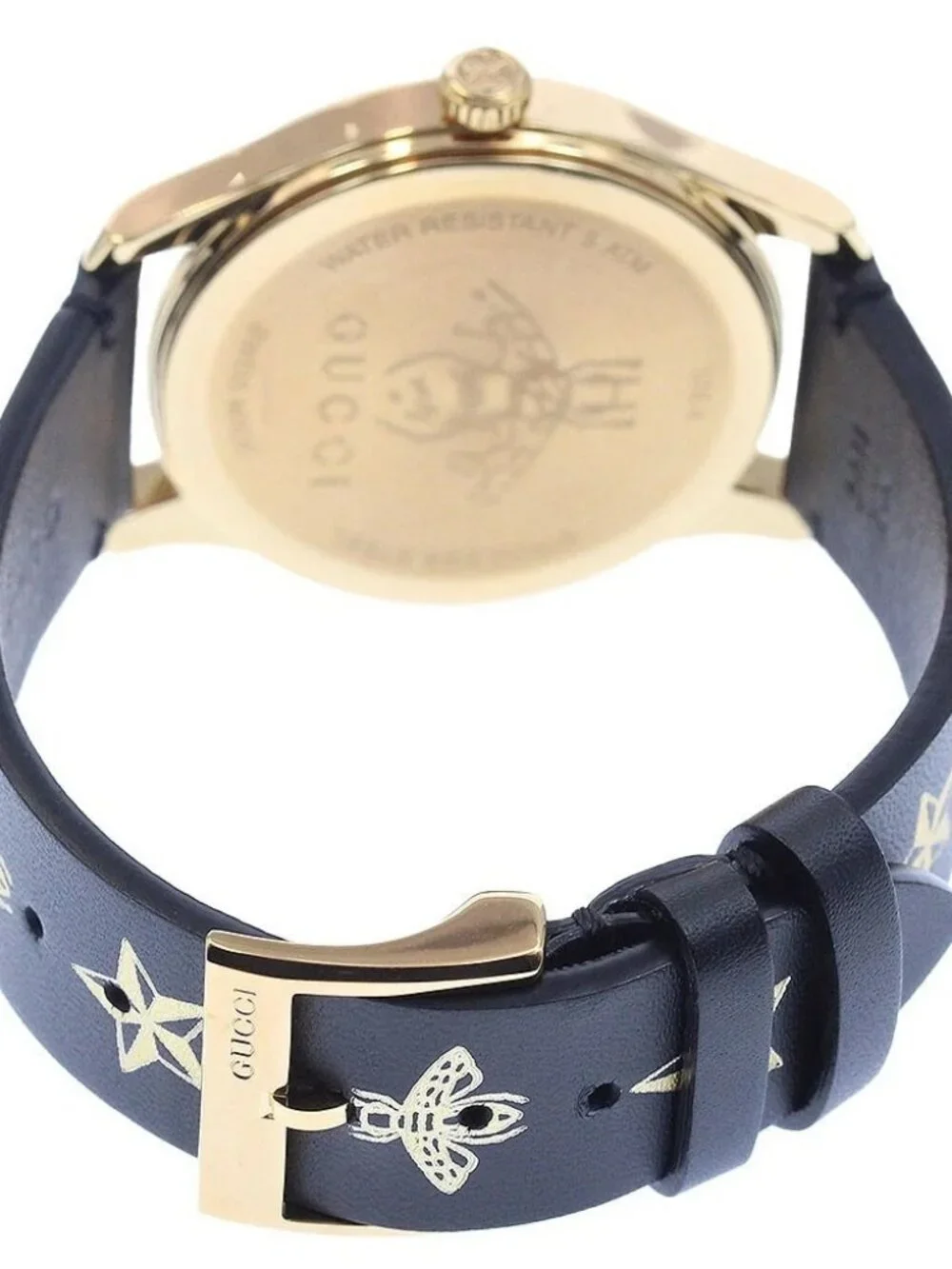 GUCCI G Timeless 126.4/YA1264055 Bees & stars black Dial Quartz Men's _968382
